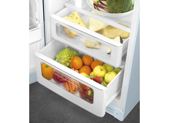 _RABAT_ | wysyłka 24H* | Lodówka wolnostojąca SMEG FAB30LPB6 pastelowy błękit | zawiasy po LEWEJ | 172cm | linia 50'S STYLE