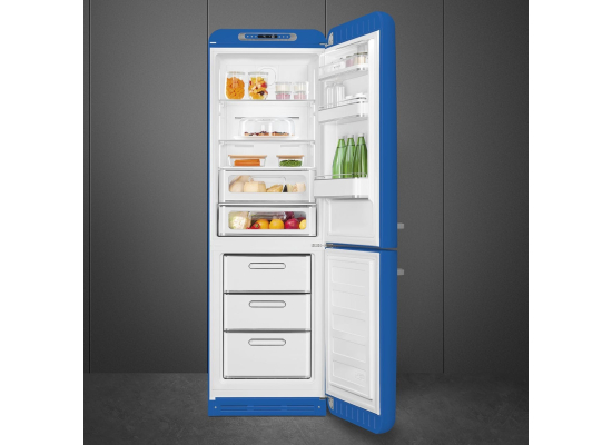 _RABAT_ | Lodówka wolnostojąca SMEG FAB32RBE6 niebieski | zawiasy po PRAWEJ | 197cm | linia 50'S STYLE