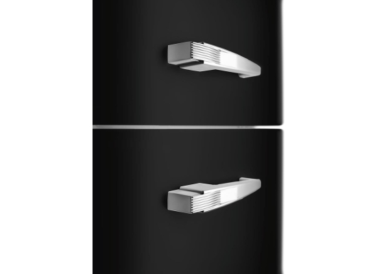 _RABAT_ | Lodówka wolnostojąca SMEG FAB32RBL6 czarny | zawiasy po PRAWEJ | 197cm | linia 50'S STYLE