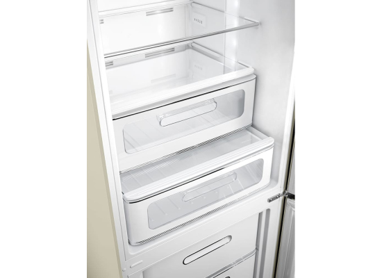 _RABAT_ | Lodówka wolnostojąca SMEG FAB32RCR6 kremowy | zawiasy po PRAWEJ | 197cm | linia 50'S STYLE