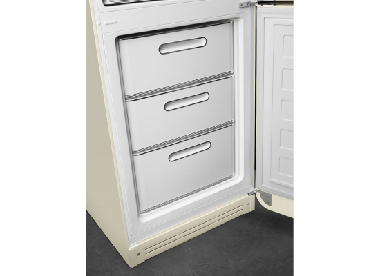 _RABAT_ | Lodówka wolnostojąca SMEG FAB32RCR6 kremowy | zawiasy po PRAWEJ | 197cm | linia 50'S STYLE