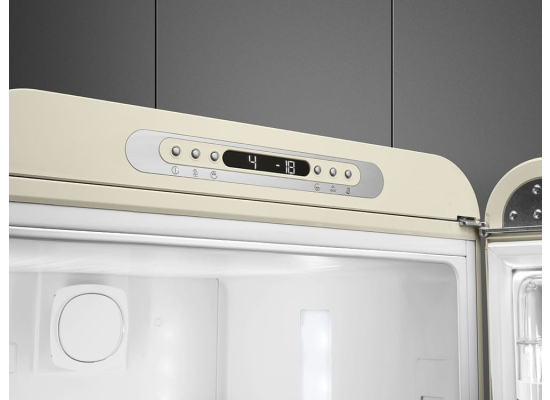 _RABAT_ | Lodówka wolnostojąca SMEG FAB32RCR6 kremowy | zawiasy po PRAWEJ | 197cm | linia 50'S STYLE