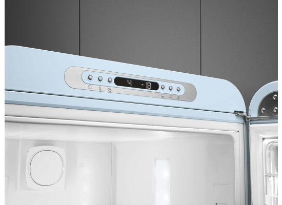 _RABAT_ | Lodówka wolnostojąca SMEG FAB32RPB6 pastelowy błękit | zawiasy po PRAWEJ | 197cm | linia 50'S STYLE