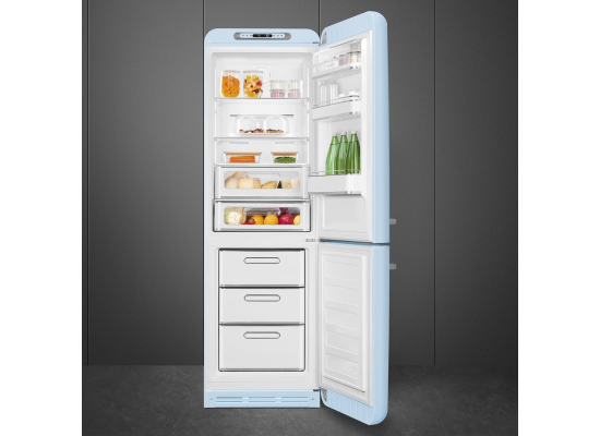 _RABAT_ | Lodówka wolnostojąca SMEG FAB32RPB6 pastelowy błękit | zawiasy po PRAWEJ | 197cm | linia 50'S STYLE