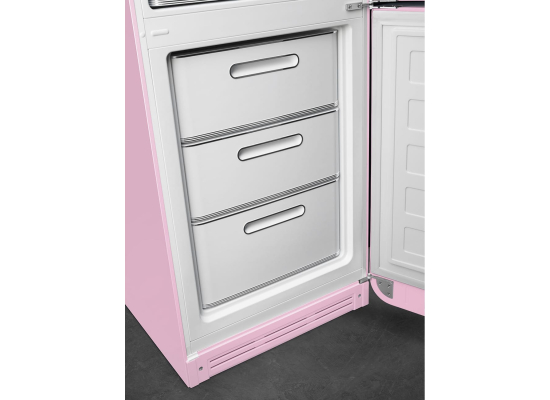 _RABAT_ | Lodówka wolnostojąca SMEG FAB32RPK6 pastelowy róż | zawiasy po PRAWEJ | 197cm | linia 50'S STYLE