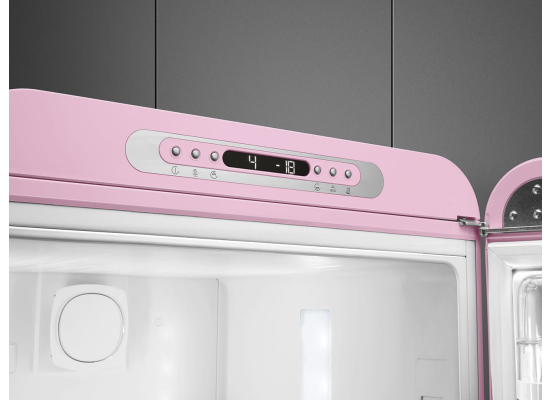 _RABAT_ | Lodówka wolnostojąca SMEG FAB32RPK6 pastelowy róż | zawiasy po PRAWEJ | 197cm | linia 50'S STYLE