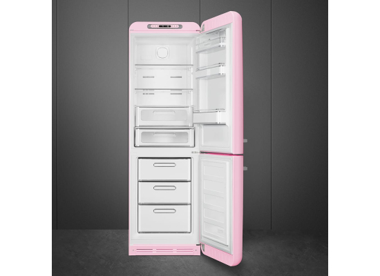 _RABAT_ | Lodówka wolnostojąca SMEG FAB32RPK6 pastelowy róż | zawiasy po PRAWEJ | 197cm | linia 50'S STYLE