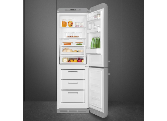_RABAT_ | wysyłka 24H* | Lodówka wolnostojąca SMEG FAB32RSV6 srebrny | zawiasy po PRAWEJ | 197cm | linia 50'S STYLE