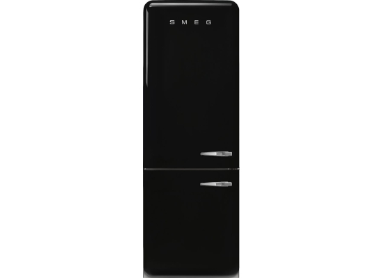_RABAT_ | Lodówka wolnostojąca SMEG FAB38LBL6 czarny | zawiasy po LEWEJ | 205cm | linia 50'S STYLE