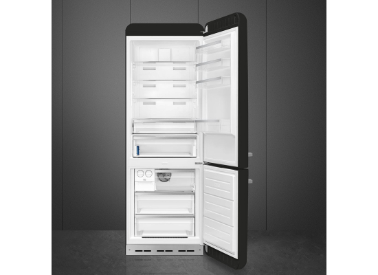 _RABAT_ | wysyłka 24H* | Lodówka wolnostojąca SMEG FAB38RBL6 czarny | zawiasy po PRAWEJ | 205cm | linia 50'S STYLE