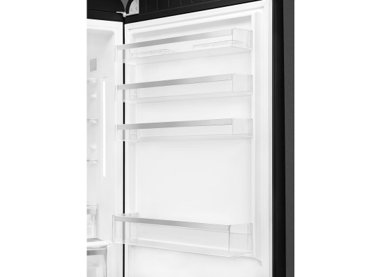 _RABAT_ | wysyłka 24H* | Lodówka wolnostojąca SMEG FAB38RBL6 czarny | zawiasy po PRAWEJ | 205cm | linia 50'S STYLE