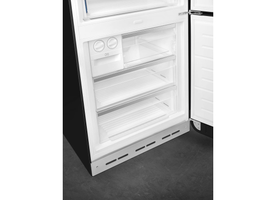 _RABAT_ | wysyłka 24H* | Lodówka wolnostojąca SMEG FAB38RBL6 czarny | zawiasy po PRAWEJ | 205cm | linia 50'S STYLE
