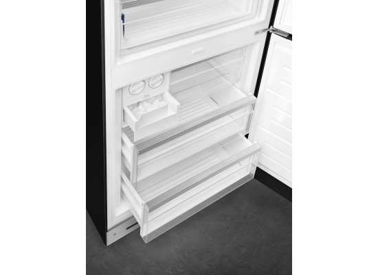 _RABAT_ | wysyłka 24H* | Lodówka wolnostojąca SMEG FAB38RBL6 czarny | zawiasy po PRAWEJ | 205cm | linia 50'S STYLE