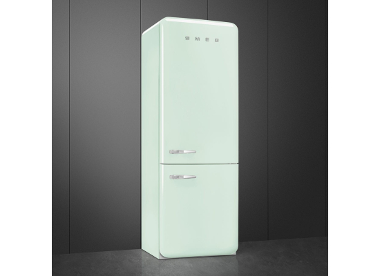 _RABAT_ | Lodówka wolnostojąca SMEG FAB38RPG6 pastelowa zieleń | zawiasy po PRAWEJ | 205cm | linia 50'S STYLE