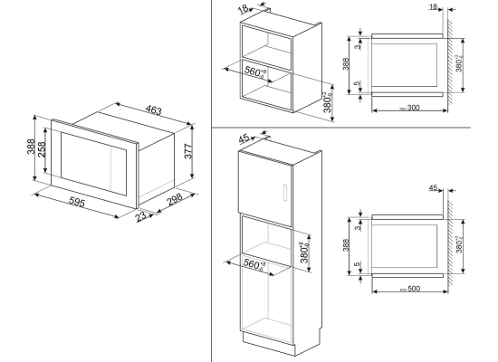 _RABAT_ | wysyłka 24H* | Kuchenka mikrofalowa SMEG FMI017X stal nierdzewna | linia UNIVERSAL