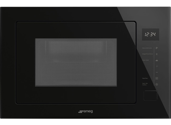 _RABAT_ | Kuchenka mikrofalowa SMEG FMI025B3 czarny | linia UNIVERSAL