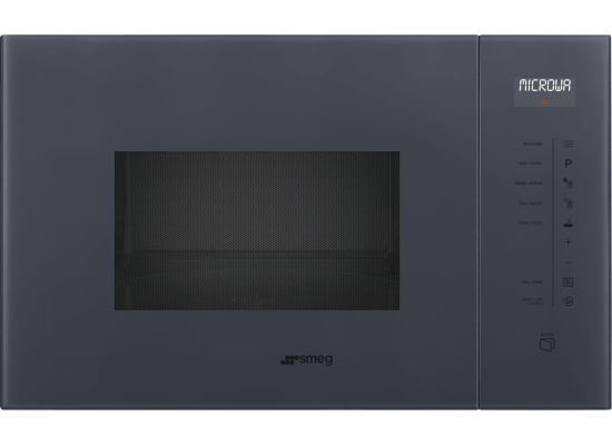_RABAT_ | Kuchenka mikrofalowa SMEG FMI125G neptune grey | linia LINEA