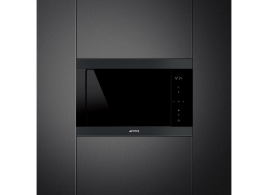 _RABAT_ | wysyłka 24H* | Kuchenka mikrofalowa SMEG FMI325N czarny | linia CLASSICA