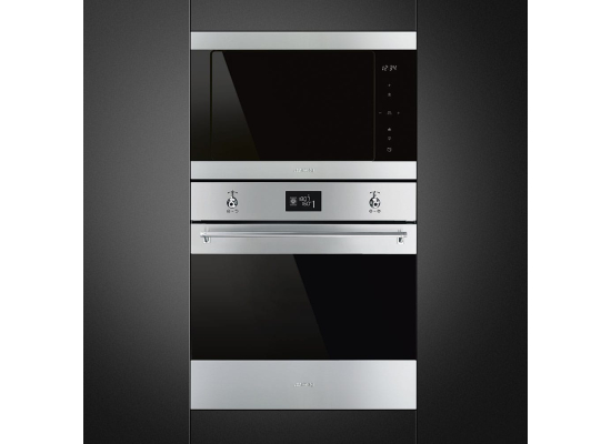 _RABAT_ | Kuchenka mikrofalowa SMEG FMI325X1 stal nierdzewna | linia CLASSICA