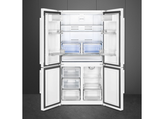 _RABAT_ | wysyłka 24H* | Lodówka wolnostojąca SbS SMEG FQ60BDE biały | NoFrost (pełny) | linia UNIVERSAL