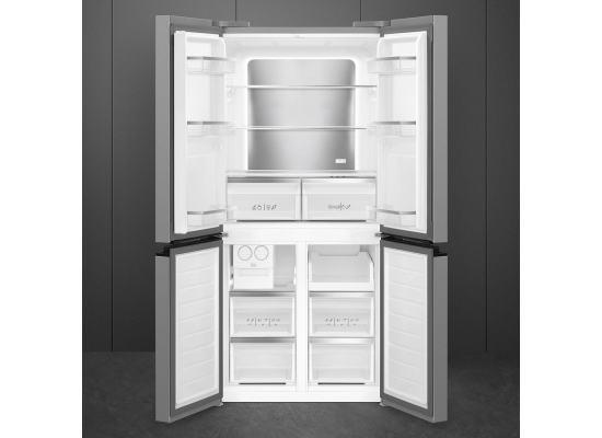 _RABAT_ | wysyłka 24H* | Lodówka wolnostojąca SbS SMEG FQI48XD stal INOX-LOOK | NoFrost | linia UNIVERSAL