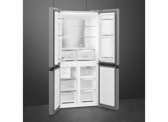 _RABAT_ | wysyłka 24H* | Lodówka wolnostojąca SbS SMEG FQI48XD stal INOX-LOOK | NoFrost | linia UNIVERSAL