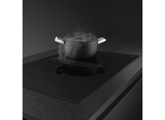 _RABAT_ | Płyta indukcyjna z okapem SMEG HOBD482D2 czarne szkło | 83cm | 650 m3/h | linia UNIVERSAL