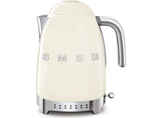 _RABAT_ | Czajnik z regulacją temperatury SMEG KLF04CREU kremowy | pojemność 1,7 l | linia 50's STYLE