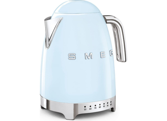 _RABAT_ | wysyłka 24H* | Czajnik z regulacją temperatury SMEG KLF04PBEU pastelowy błękit | pojemność 1,7 l | linia 50's STYLE