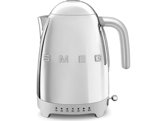 _RABAT_ | wysyłka 24H* | Czajnik z regulacją temperatury SMEG KLF04SSEU srebrny | pojemność 1,7 l | linia 50's STYLE