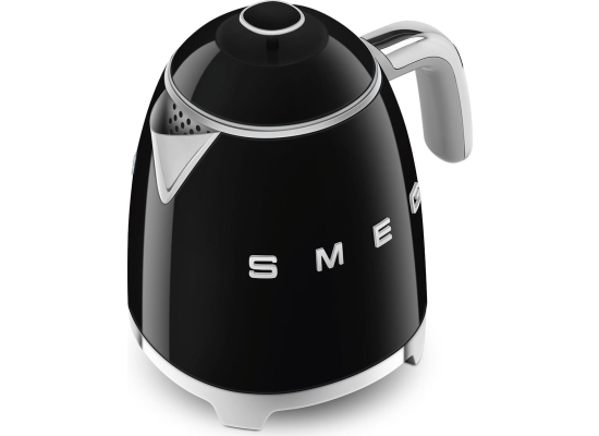 _RABAT_ | wysyłka 24H* | Czajnik SMEG MINI KLF05BLEU czarny połysk | pojemność 0,8 l | linia 50's STYLE
