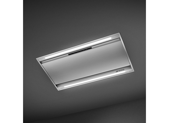 _RABAT_ | Okap sufitowy SMEG KLT9L4X stal nierdzewna | 90cm | 610 m3/h | linia UNIVERSAL