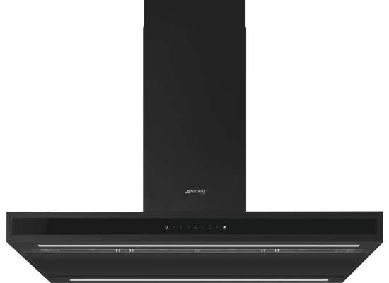 _RABAT_ | Okap wyspowy SMEG KLTI9L4MB czarny mat | 90cm | 820 m3/h | linia UNIVERSAL