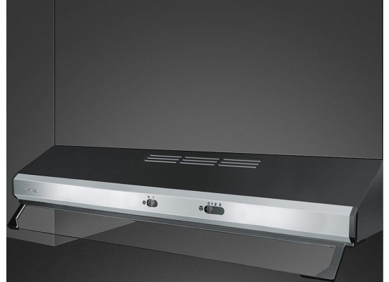 _RABAT_ | Okap teleskopowy SMEG KSEC91XE3 stal nierdzewna / czarny | 90cm | 305 m3/h | linia UNIVERSAL