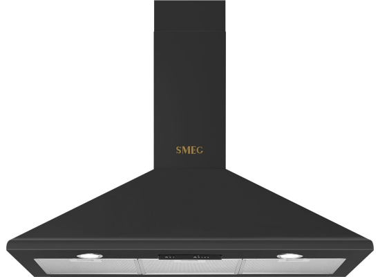 _RABAT_ | Okap przyścienny SMEG KSED95COA antracyt | 90cm | 588 m3/h | linia UNIVERSAL