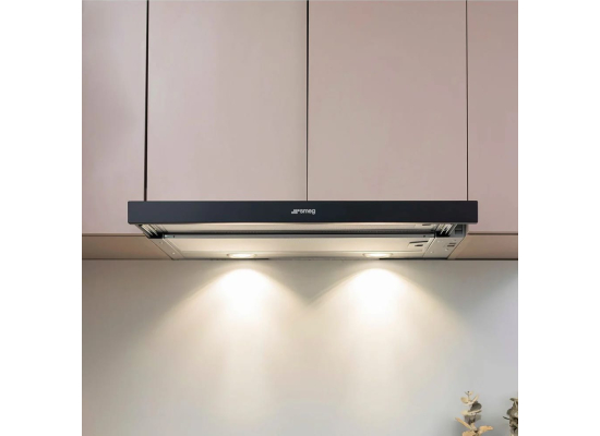Okap teleskopowy SMEG KSET66VNE3 czarny | 60cm | 610 m3/h | linia UNIVERSAL