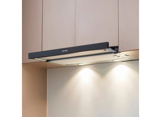 Okap teleskopowy SMEG KSET66VNE3 czarny | 60cm | 610 m3/h | linia UNIVERSAL