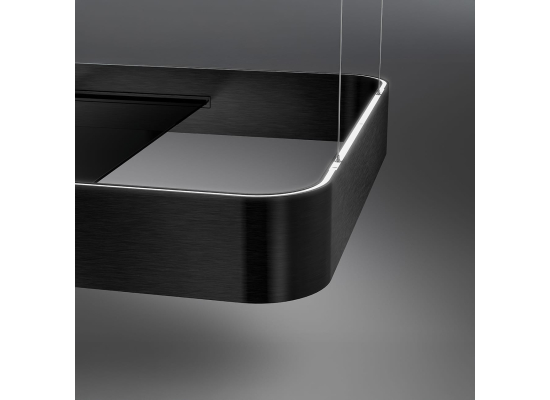 _RABAT_ | Okap wyspowy SMEG KSLS18MB czarny mat | 180cm | 650 m3/h | linia ISOLA