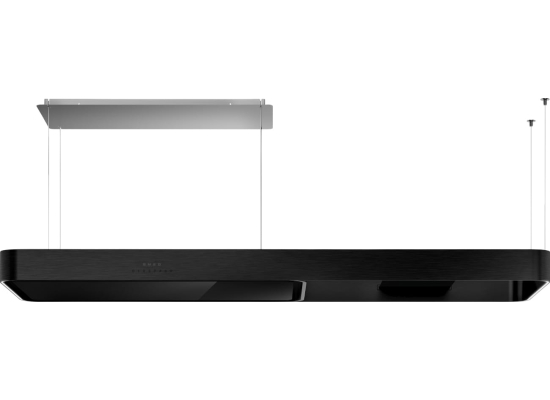 _RABAT_ | Okap wyspowy SMEG KSLS18MB czarny mat | 180cm | 650 m3/h | linia ISOLA