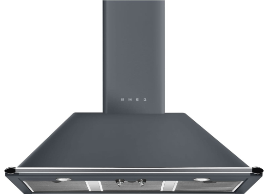 _RABAT_ | Okap przyścienny SMEG KT100GRE niebieskoszary | 100cm | 787 m3/h | linia VICTORIA