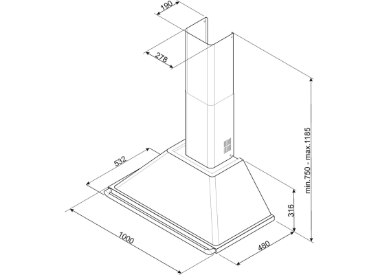 _RABAT_ | wysyłka 24H* | Okap przyścienny SMEG KT100PE kremowy | 100cm | 787 m3/h | linia VICTORIA
