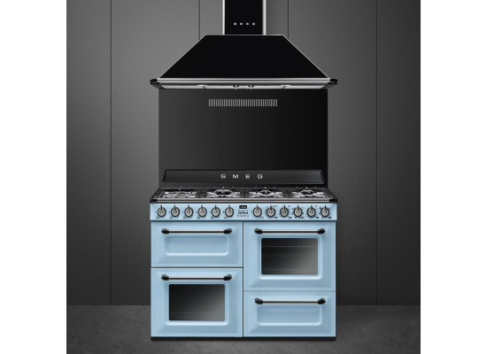 _RABAT_ | Okap przyścienny SMEG KT110BLE czarny | 110cm | 788 m3/h | linia VICTORIA