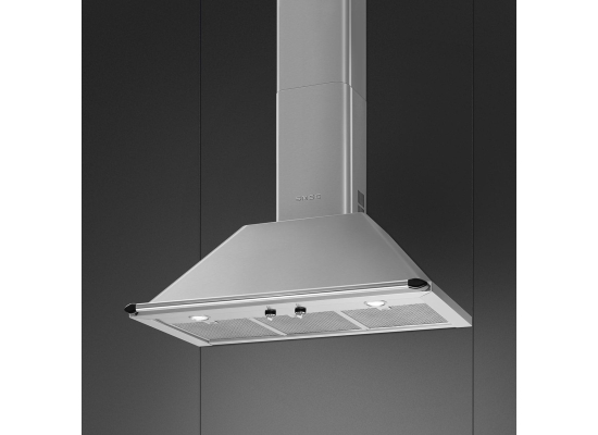 _RABAT_ | Okap przyścienny SMEG KTR90XE stal nierdzewna | 90cm | 788 m3/h | linia VICTORIA