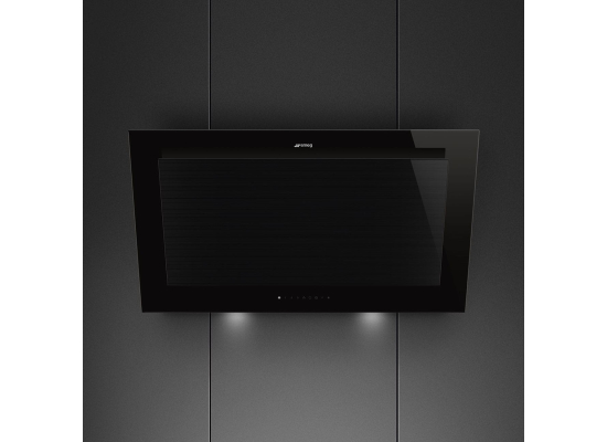 _RABAT_ | Okap przyścienny SMEG KV194B3 czarny | 90cm | 782 m3/h | linia LINEA