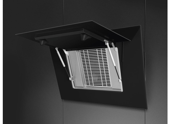 _RABAT_ | Okap przyścienny SMEG KV194B3 czarny | 90cm | 782 m3/h | linia LINEA