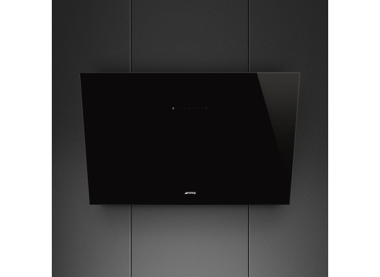 Okap przyścienny SMEG KV394N czarne szkło | 90cm | 729 m3/h | linia UNIVERSAL