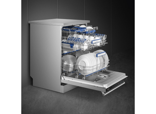 _RABAT_ | Zmywarka wolnostojąca SMEG LVS345BQSTX stal nierdzewna | 60cm | linia CLASSICA