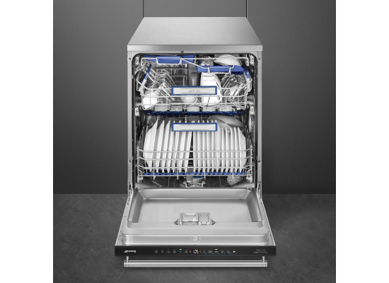 _RABAT_ | Zmywarka wolnostojąca SMEG LVS345BQSTX stal nierdzewna | 60cm | linia CLASSICA