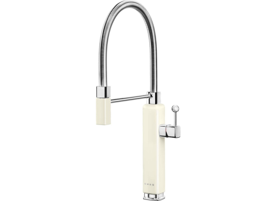 _RABAT_ | wysyłka 24H* | Bateria SMEG MDF50CR CREAM (kremowy) + CHROM | linia 50's STYLE