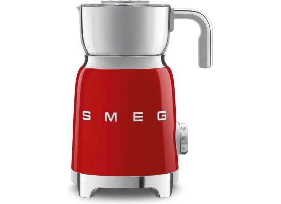 Spieniacz do mleka SMEG MFF11RDEU czerwony | 7 funkcji spieniania | linia 50's STYLE